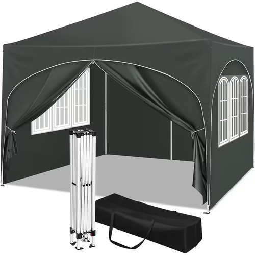Gazebo pieghevole 3x3m con - pieghevole, 3x3m,